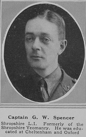 Spencer G W Captain Shropshire LI The Sphere 16th Nov 1918