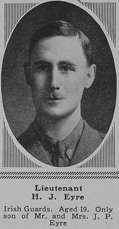 Eyre H J Lt Irish Guards The Sphere 20th Oct 1917