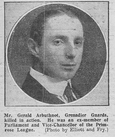 Arbuthnot G Lt 2nd Grenadier Guards The Graphic 3rd Oct 1916