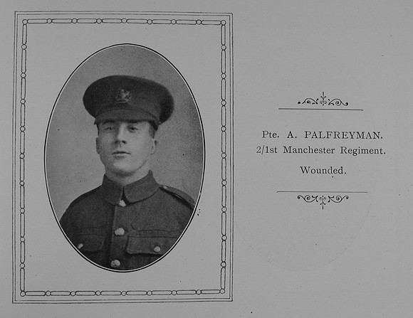 Palfreyman A Pte 1st Manchester Regiment William Graham Co Roll Of Honour