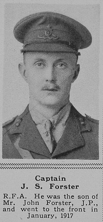 Forster J S Captain RFA The Sphere 5th Oct 1918