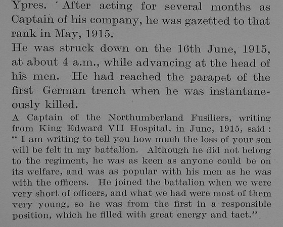 Bagshawe L V Captain 3rd Kings Own Scottish Borderers Obit Part 3 The Bond Of Sacrifice Vol 2