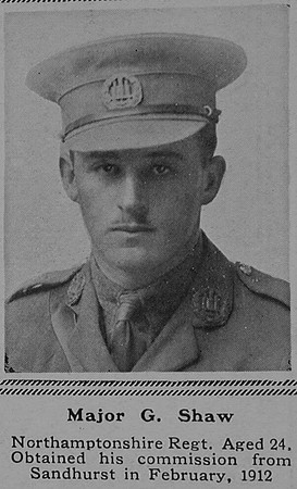 Shaw G Major 2nd Northamptonshire Regiment Attd 5th York and Lancaster Regiment The Sphere 9th Sep 1916