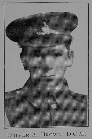 Brown A Dvr DCM Royal Field Artillery