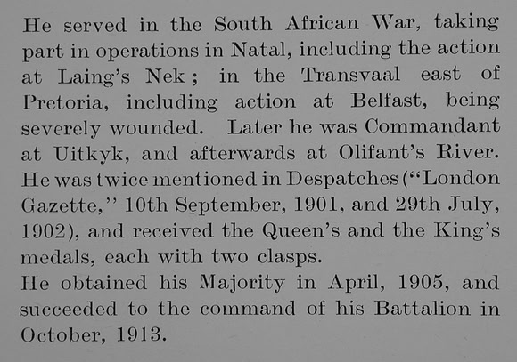 Alexander R Lt Col 3rd Rifle Brigade Obit Part 2 Bond Of Sacrifice Vol 1