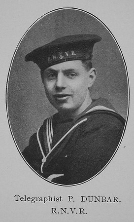 Dunbar P Telegraphist Royal Naval Volunteer Reserve