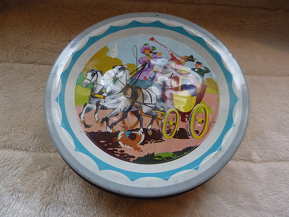 Vintage Stagecoach Quality Street Tin