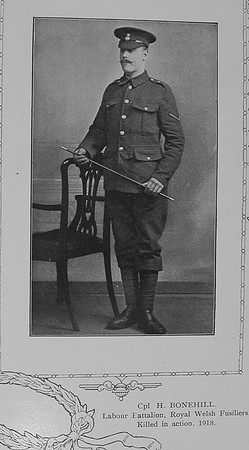 Bonehill H Cpl Royal Welsh Fusiliers William Graham Co Roll Of Honour