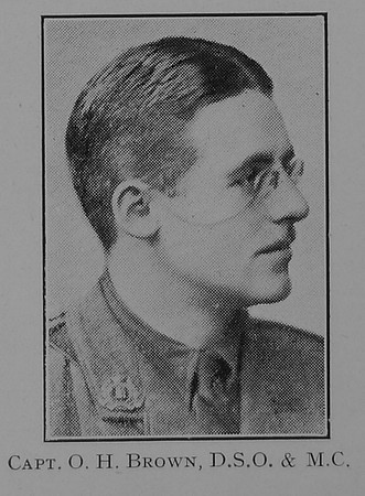 Brown O H Captain DSO MC Suffolk Regiment