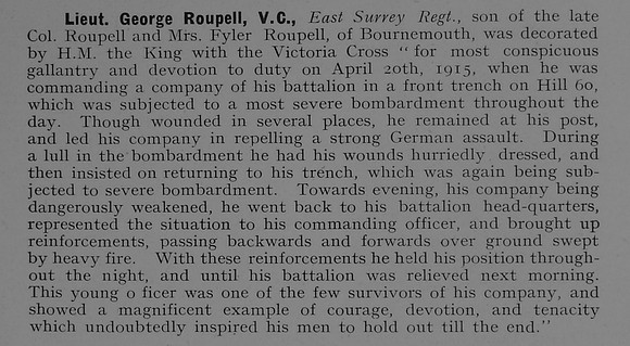Roupell G Lt VC East Surrey Regiment 1