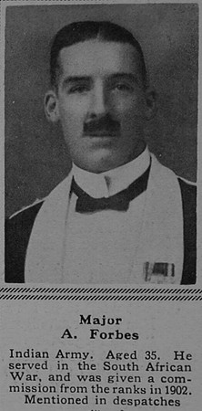 Forbes A Major Indian Army The Sphere 9th Sep 1916