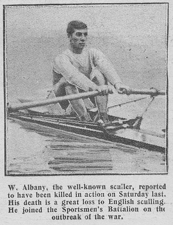 Albany W Cpl 115 MM 23rd Royal Fusiliers The Graphic 9th Aug 1916