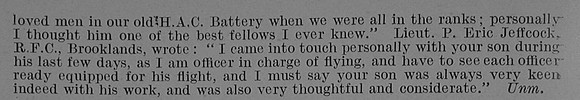 Smith E St C Lt Royal Field Artillery Attd Royal Flying Corps Obit Part 3 De Ruvignys Roll Of Honour Vol 3