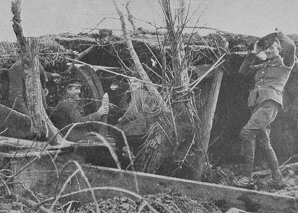 A Field Gun Covered From View