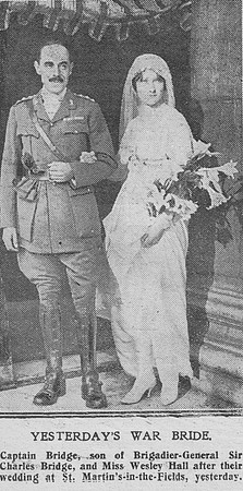 Bridge C E D Captain Royal Horse Artillery The Graphic 11th Oct 1916