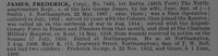 James F Cpl 7483 1st Northamptonshire Regiment Obit De Ruvignys Roll Of Honour Vol 4