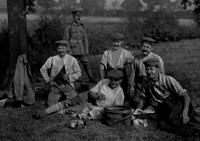 German Prisoners Who Have Been Working The Line In Southern England