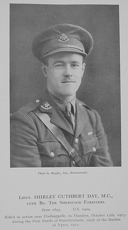 Day S C Lt MC 10th Notts Derby Regiment