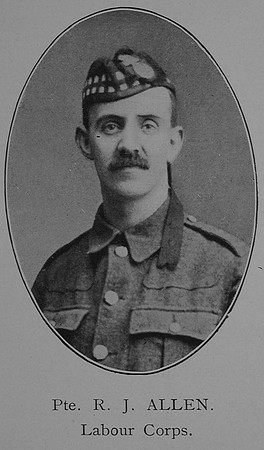 Allen R J Pte Labour Corps William Graham And Company Record Of The Great War 1914-1919