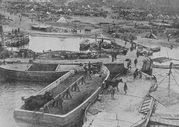 Landing Troops And Horses At Beach V