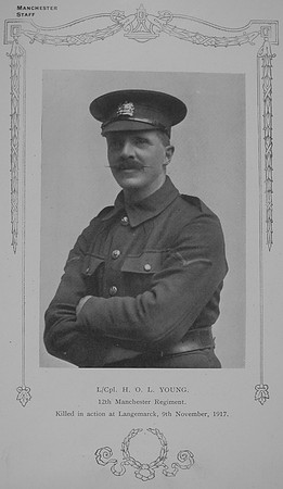 Young H O L L/Cpl 38417 12th Manchester Regiment  William Graham & Co Record Of The Great War