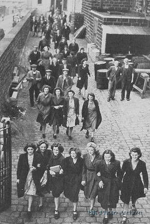 Lancashire Girls Leaving The Cotton Mills Ater Work 1940s