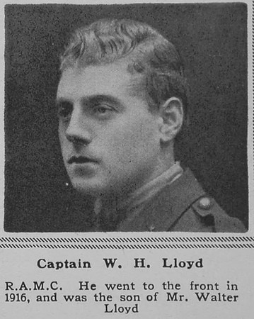 Lloyd W H Captain RAMC The Sphere 31st Aug 1918