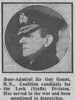 Gaunt G Sir Rear Admiral KCMG Royal Navy The Graphic 23rd Nov 1918