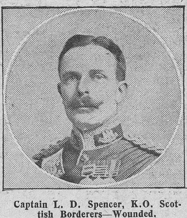 Spencer L D Captain Kings Own Scottish Borderers The Graphic 4th Sep 1914