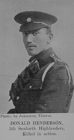 Henderson D Pte 5th Seaforth Highlanders The Sword Of The North Highland Memories Of The Great War - Dugald MacEchern