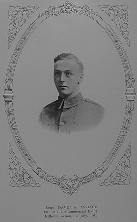 Taylor D A Sergt 15460 Highland Light Infantry