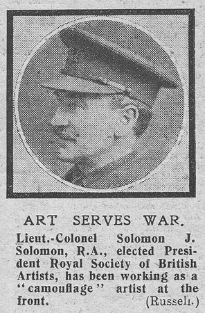 Solomon S J Lt Col General Staff The Graphic 24th Oct 1918