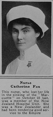 Fox C Nurse New Zealand Nursing Service The Sphere 22nd Apr 1916