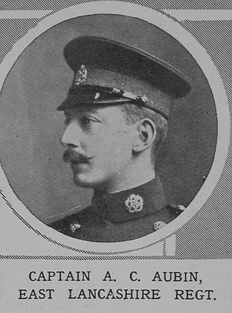 Aubin A C Captain East Lancs Regiment The Illustrated London News 24th Oct 1914