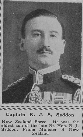 Seddon R J S Captain New Zealand Rifle Brigade The Sphere 2nd Nov 1918