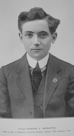 Middleton R E Pte G-40662 12th Middlesex Regiment