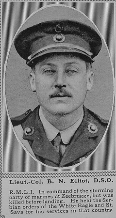 Elliot B N Lt Col DSO RMLI The Sphere 11th May 1918