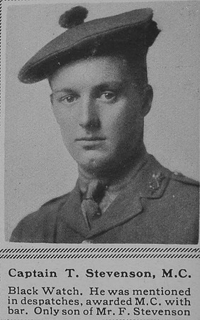 Stevenson T Captain MC Black Watch The Sphere 5th Jan 1918