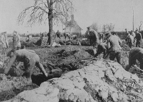 British Infantry Entrenching
