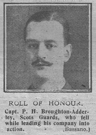Broughton-Adderley P H Captain MC 1st Scots Guards The Graphic 15th Nov 1918