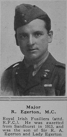 Egerton R Major MC RFC The Sphere 26th Jan 1918
