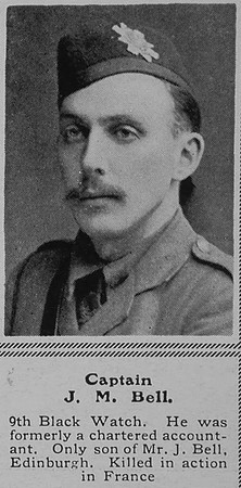 Bell J M Captain 9th Black Watch The Sphere 30th Oct 1915