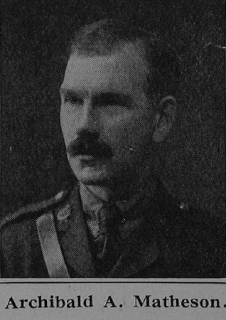 Matheson A A 2nd Lt Army Service Corps De Ruvignys Roll Of Honour Vol 5
