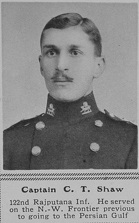 Shaw C T Captain Indian Army The Sphere 8th Jan 1916