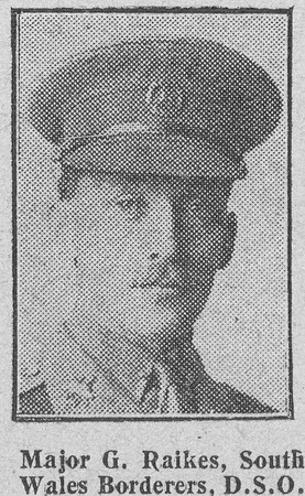 Raikes G Major DSO South Wales Borderers The Graphic 23rd Sep 1916