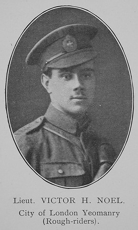 Noel V H Lt City Of London Yeomanry Rough Riders William Graham Company