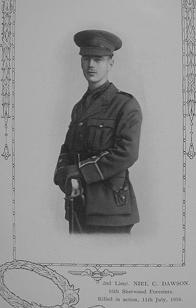 Dawson N C 2nd Lt 16th Notts Derby Regiment William Graham Company