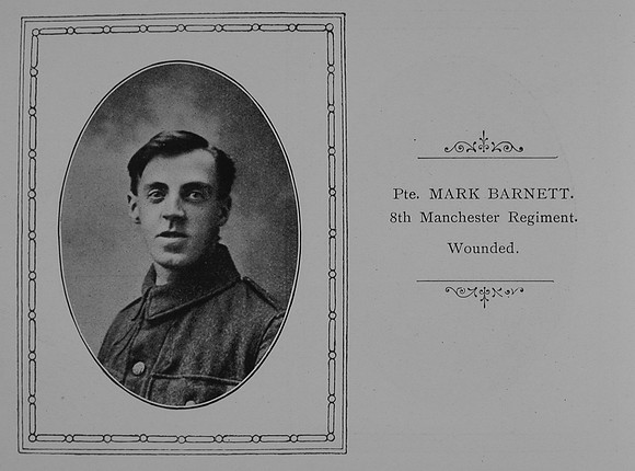 Barnett M Pte 8th Manchester Regiment William Graham Co Roll Of Honour