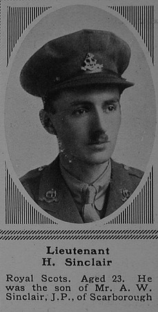 Sinclair H Lt 4th Duke of Wellington's (West Riding Regiment) The Sphere 17th Mar 1917