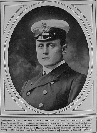 Nasmith M E Lt Comm Sub B11 Royal Navy